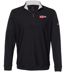 Image of Adidas Men's Textured Quarter-Zip Pullover 