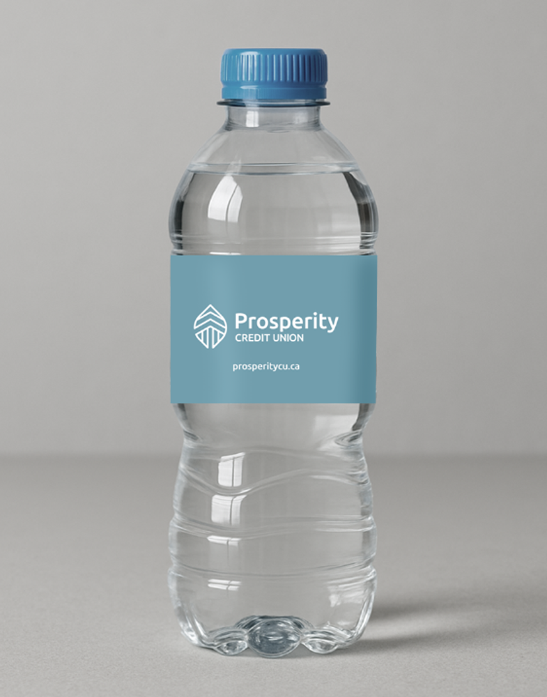 Prosperity Water Bottle Labels | Roll of 100 primary image