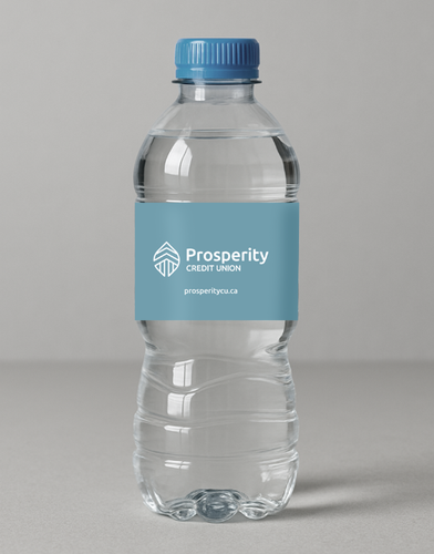 Prosperity Water Bottle Labels | Roll of 100 image thumbnail