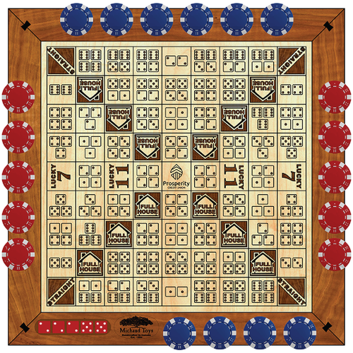 Wooden Dice Poker Board image thumbnail
