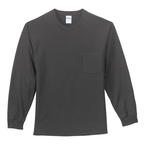 Port & Company Tall Long Sleeve Essential Pocket Tee. PC61LSPT image thumbnail