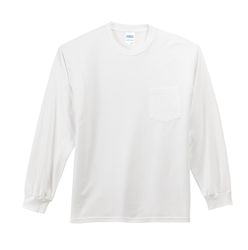 Image of Port & Company Tall Long Sleeve Essential Pocket Tee. PC61LSPT