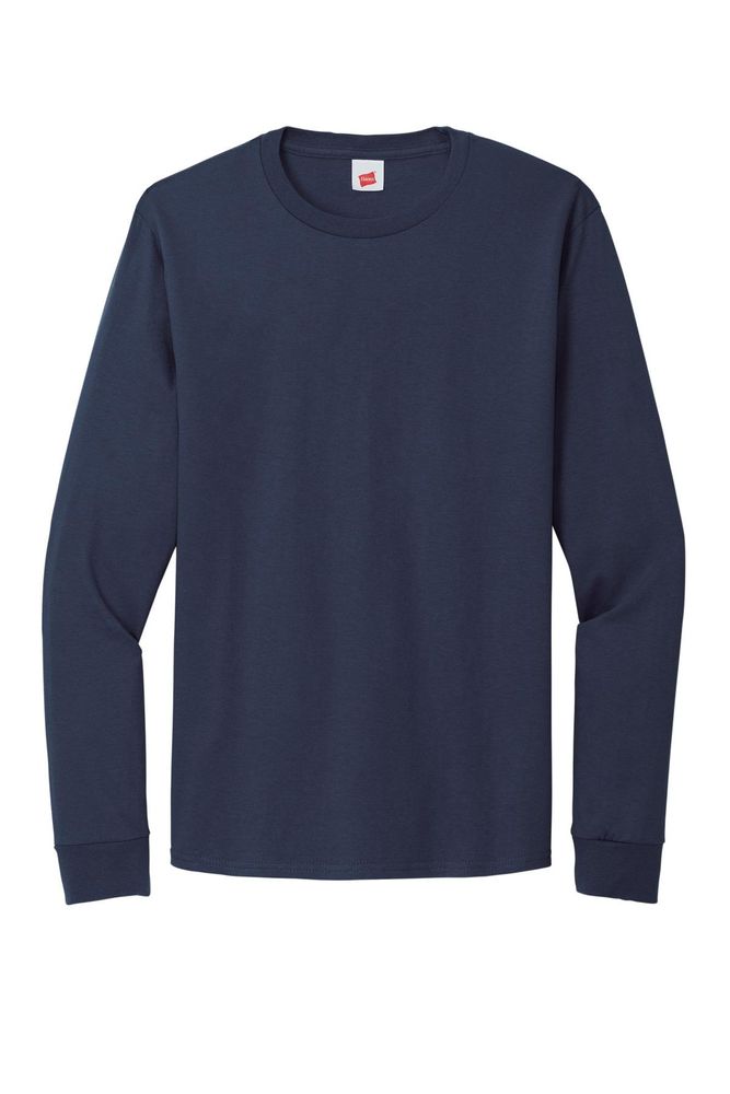 Hanes Essential-T 100% Cotton Long Sleeve T-Shirt 5286 primary image