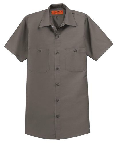 Red Kap Long Size, Short Sleeve Industrial Work Shirt. SP24LONG image thumbnail