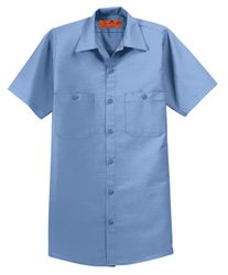 Image of Red Kap Long Size, Short Sleeve Industrial Work Shirt. SP24LONG