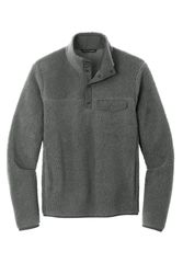Image of Port Authority Camp Fleece Snap Pullover F140 Memphis Stone
