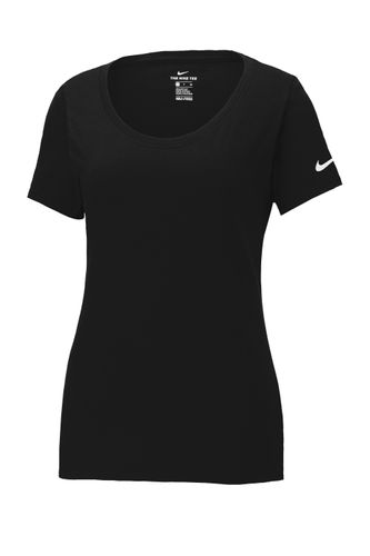 Nike Ladies Dri-FIT Cotton/Poly Scoop Neck Tee NKBQ5234 Memphis Stone image thumbnail
