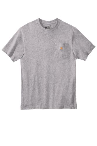 Carhartt Tall Workwear Pocket Short Sleeve T-Shirt. CTTK87 Memphis Stone image thumbnail