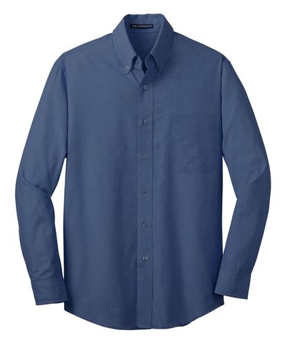Port Authority Crosshatch Easy Care Shirt. S640 Memphis Stone image thumbnail
