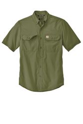 Image of Carhartt Force Solid Short Sleeve Shirt CT105292 Memphis Stone