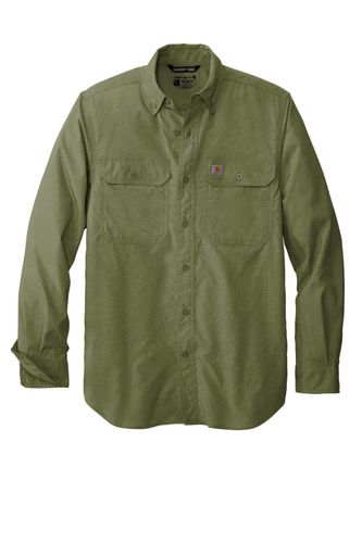 Carhartt Force Solid Long Sleeve Shirt CT105291 Memphis Stone image thumbnail
