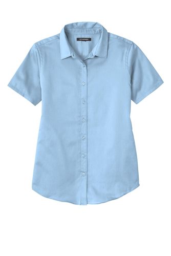 Port Authority Ladies Short Sleeve SuperPro React Twill Shirt. LW809 Memphis Stone image thumbnail