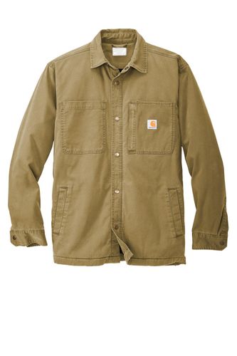 Carhartt Rugged Flex Fleece-Lined Shirt Jac CT105532 Memphis Stone image thumbnail