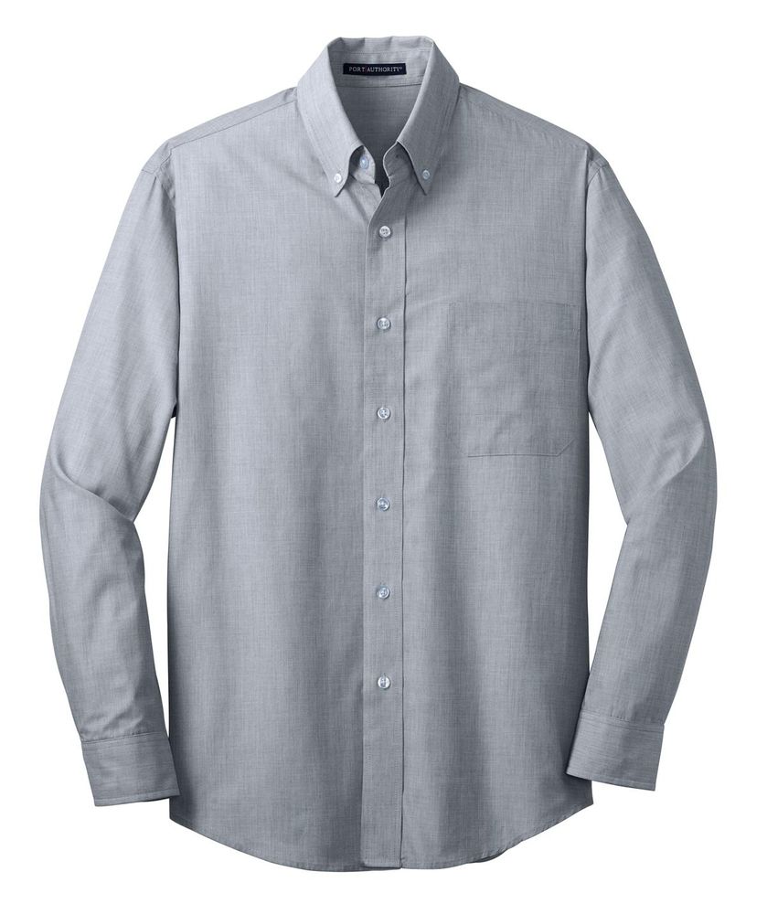 Port Authority Crosshatch Easy Care Shirt. S640 Memphis Stone primary image
