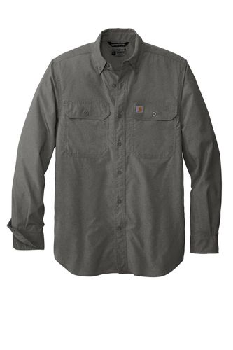 Carhartt Force Solid Long Sleeve Shirt CT105291 Memphis Stone image thumbnail