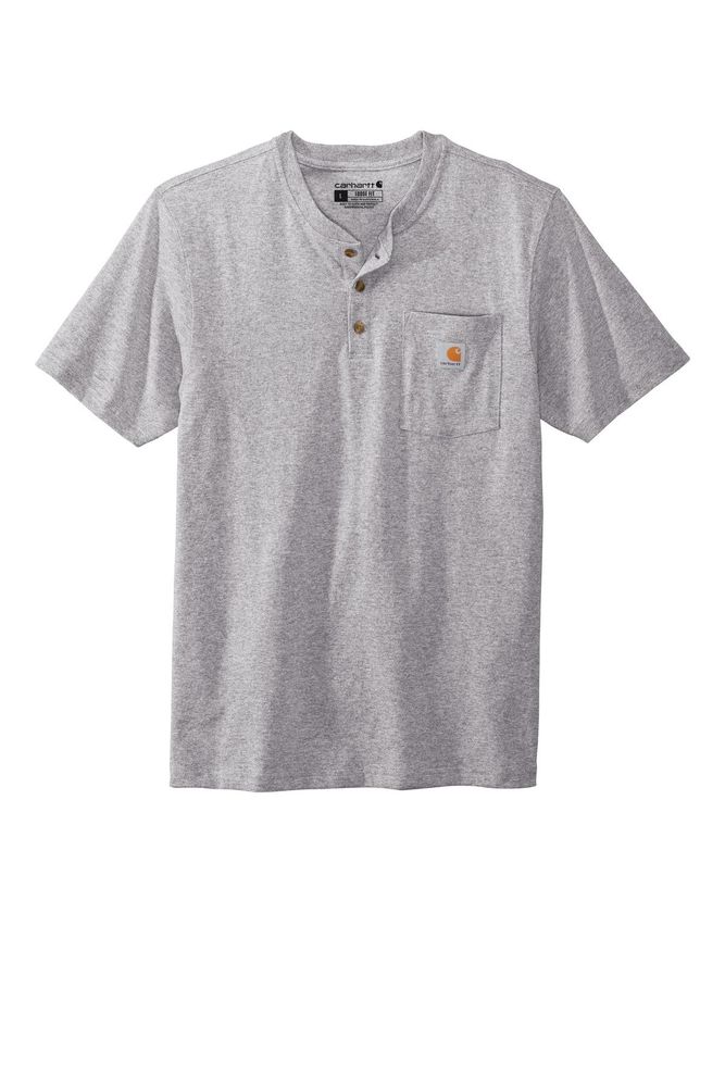 Carhartt Short Sleeve Henley T-Shirt CTK84 Memphis Stone primary image