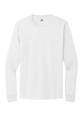 Image of Hanes Essential-T 100% Cotton Long Sleeve T-Shirt 5286 Memphis Stone
