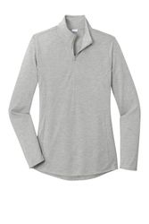 Image of Sport-Tek Women's PosiCharge Tri-Blend Wicking 1/4-Zip Pullover. LST407