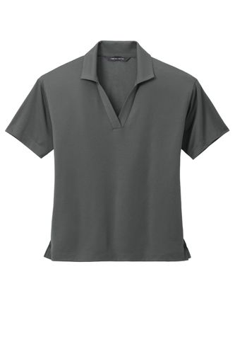 MERCER+METTLE Women's Stretch Jersey Polo MM1015 Memphis Stone image thumbnail