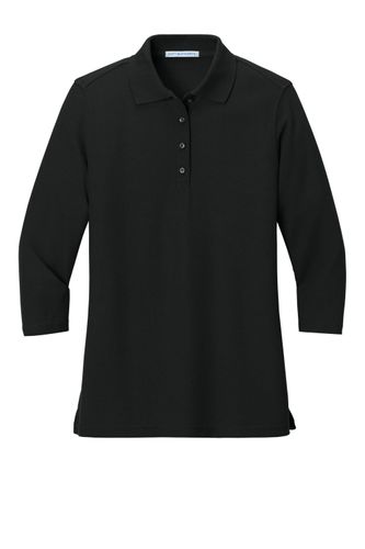 Port Authority® Ladies Silk Touch™ 3/4-Sleeve Polo. L562. image thumbnail