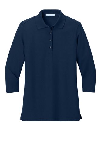 Port Authority® Ladies Silk Touch™ 3/4-Sleeve Polo. L562. image thumbnail