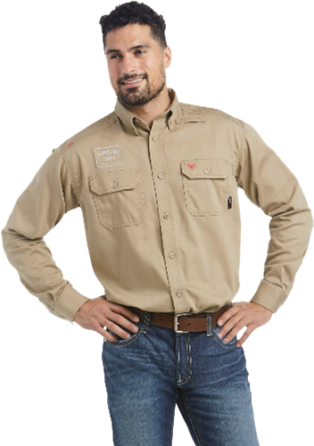 Ariat FR Work Shirt Memphis Stone image thumbnail