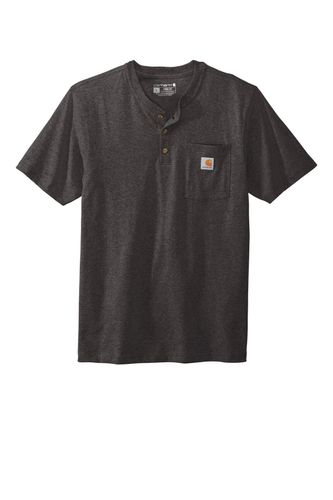 Carhartt Short Sleeve Henley T-Shirt CTK84 D&B image thumbnail