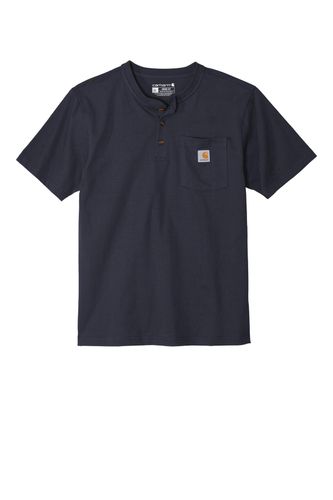 Carhartt Short Sleeve Henley T-Shirt CTK84 D&B image thumbnail