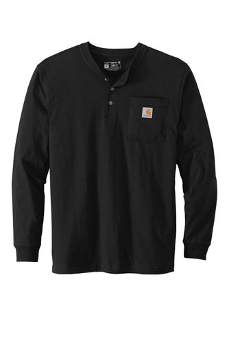 Carhartt Long Sleeve Henley T-Shirt CTK128 D&B image thumbnail
