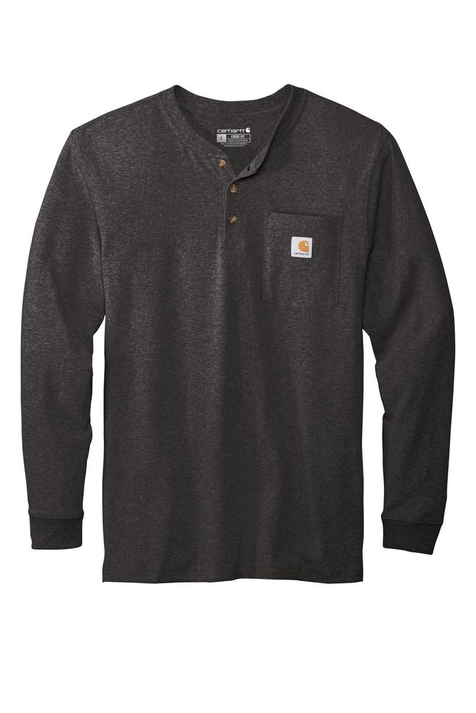 Carhartt Long Sleeve Henley T-Shirt CTK128 D&B primary image