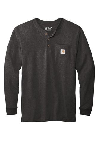 Carhartt Long Sleeve Henley T-Shirt CTK128 D&B image thumbnail