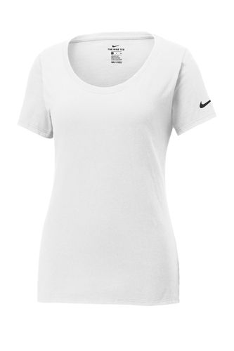 Nike Ladies Dri-FIT Cotton/Poly Scoop Neck Tee D&B image thumbnail
