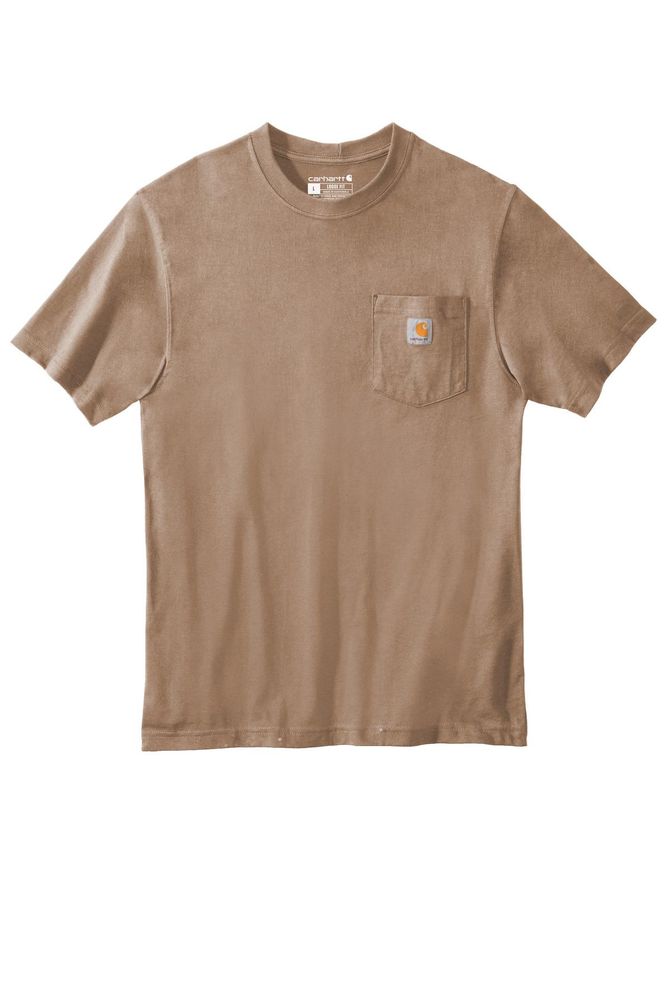 Carhartt Tall Workwear Pocket Short Sleeve T-Shirt. CTTK87 D&B primary image