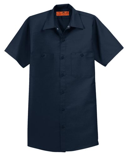 Red Kap Long Size, Short Sleeve Industrial Work Shirt. SP24LONG D&B image thumbnail