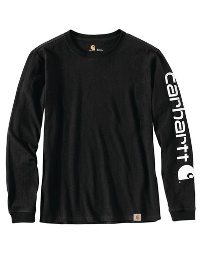 Carhartt 103401 Womens Dearborn Loose LS Logo T-Shirt image thumbnail