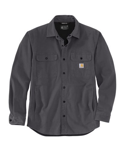 Carhartt 105419 Mens Rugged Flex™ Relaxed Fit Canvas Fleece-Lined Shirt Jac image thumbnail