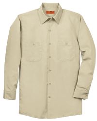 Image of Red Kap Long Size, Long Sleeve Industrial Work Shirt. SP14LONG