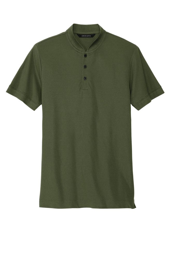 MERCER+METTLE Stretch Pique Henley MM1008 primary image