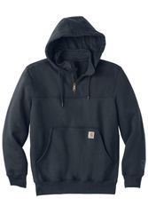Image of Carhartt Rain Defender Paxton Heavyweight Hooded Zip Mock Sweatshirt. CT100617
