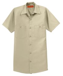 Image of Red Kap Long Size, Short Sleeve Industrial Work Shirt. SP24LONG