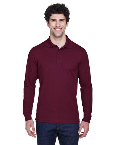 Men's Pinnacle Performance Long-Sleeve Piqué Polo image thumbnail