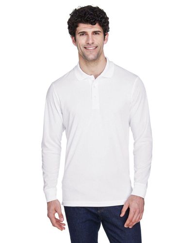 Men's Pinnacle Performance Long-Sleeve Piqué Polo image thumbnail