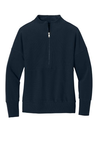 Mercer+Mettle Women's Linear Texture 1/4-Zip MM3041 image thumbnail