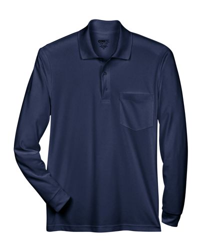 Adult Pinnacle Performance Long-Sleeve Piqué Polo with Pocket image thumbnail