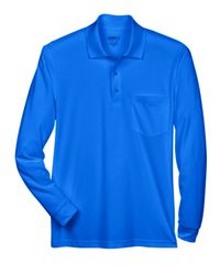 Image of Adult Pinnacle Performance Long-Sleeve Piqué Polo with Pocket