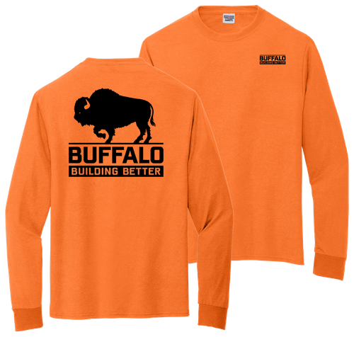 Buffalo Construction Building Better LS Dri Power T-Shirt image thumbnail