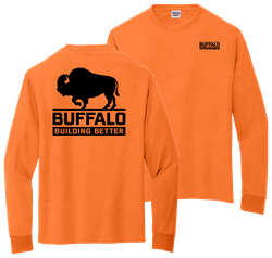 Image of Buffalo Construction Building Better LS Dri Power T-Shirt