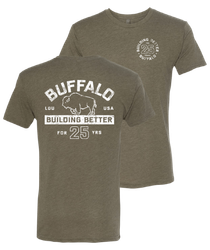 Image of Building Better for 25 Years Tee - Military Green