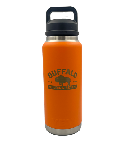 Buffalo Construction YETI 36 oz Insulated Water Bottle w/ Chug Cap image thumbnail