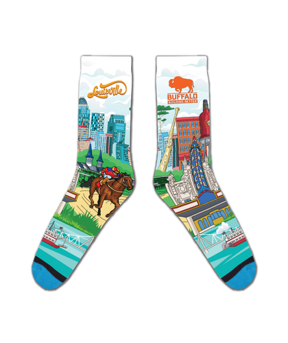 Buffalo Construction Keep It Local Custom Socks image thumbnail